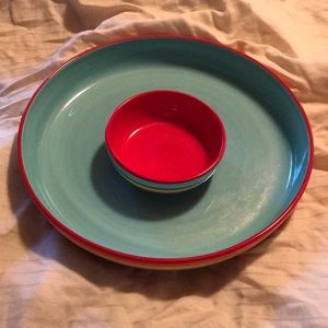 Ceramic Chip and Dip Set